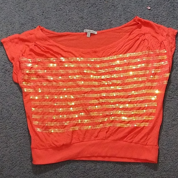 Orange off shoulder top - Picture 1 of 3